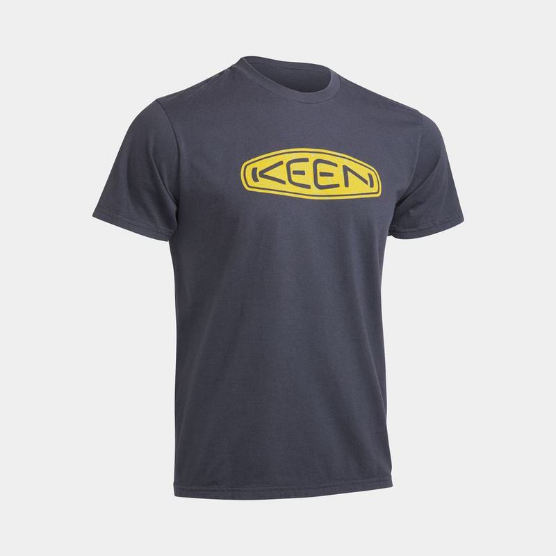 Playeras Keen Topo Logo Para Hombre Azul Marino - Ropa Keen Mexico (501734-UGB)